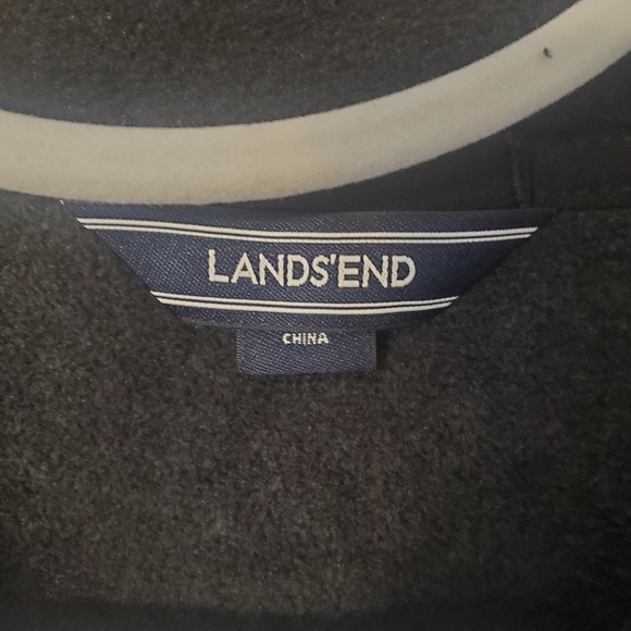 Lands'End NWOT Woman’s 1/3 Zipp Fleece Sweater Jacket M/T 10-12 Casual Holidays - Picture 11 of 11